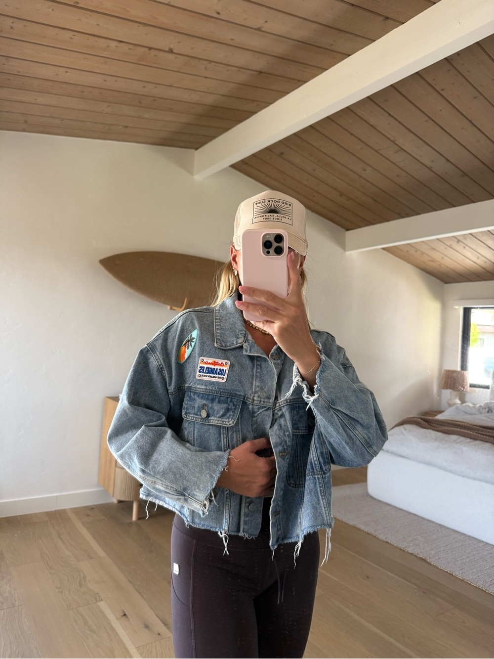 Missguided Light Blue Denim Jacket with Black Label